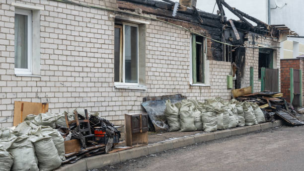 Professional Fire Damage Removal technician working in Glenwood City, WI
